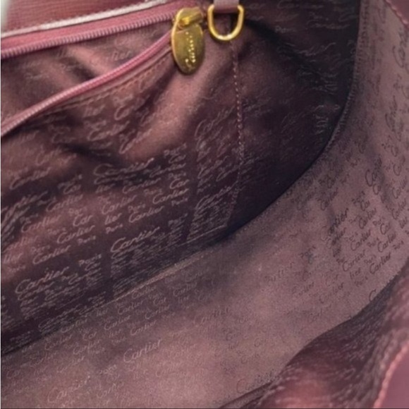 Cartier Red Burgundy Leather Medium
Shoulder Bag - Picture 7 of 10